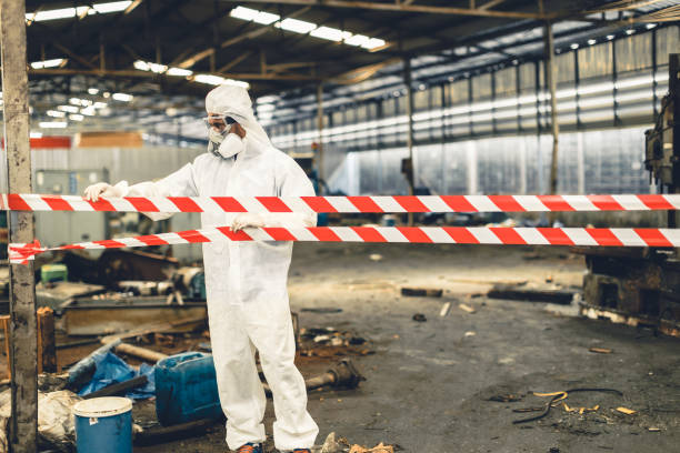 Professional Biohazard technician working in Livingston, TX